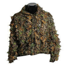 Load image into Gallery viewer, Hunting Clothes Suit 3D Leaves Lightweight Breathable Long Sleeve Hooded Tops Pants Outdoor Shooting Birding Apparel Photography
