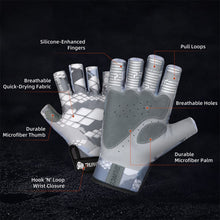 Load image into Gallery viewer, RUNCL Summer Fishing Gloves SPF Sun Men Hands Protection Gloves Breathable Outdoor Sportswear Gloves Carp Fishing Apparel Pesca
