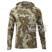 Load image into Gallery viewer, Shallow Tails Hood Fishing Shirt Professional Men Long Sleeve Fish Jersey Hoodie Breathable UV Protection UPF50+ T-shirt Apparel
