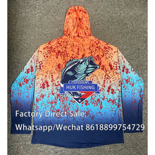 Load image into Gallery viewer, Shallow Tails Hood Fishing Shirt Professional Men Long Sleeve Fish Jersey Hoodie Breathable UV Protection UPF50+ T-shirt Apparel
