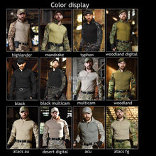 Load image into Gallery viewer, Tactical Combat Uniform Outdoor Sports Paintball Hunting Suit Shirt &amp; Pants Outdoor Airsoft War Games Training Apparel Suit
