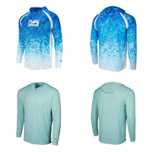 Load image into Gallery viewer, pelagic Grea Fishing T-shirt hooded Fishing Shirt For Men Long Sleeve Uv Protection 50 Fishing Apparel Outdoor Fishing clothing
