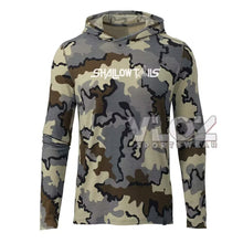 Load image into Gallery viewer, Shallow Tails Hood Fishing Shirt Professional Men Long Sleeve Fish Jersey Hoodie Breathable UV Protection UPF50+ T-shirt Apparel
