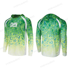 Load image into Gallery viewer, pelagic Grea Fishing T-shirt hooded Fishing Shirt For Men Long Sleeve Uv Protection 50 Fishing Apparel Outdoor Fishing clothing
